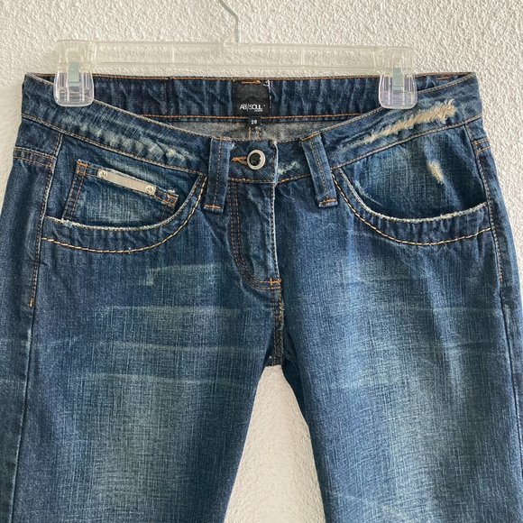 AB Soul Jeans Absoul Italian Low Rise Womens Straight Leg Jeans Size 28 Poshmark
